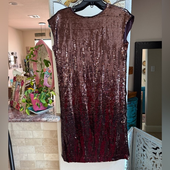 Anthropologie Sequined Mini Dress Small - Picture 2 of 12